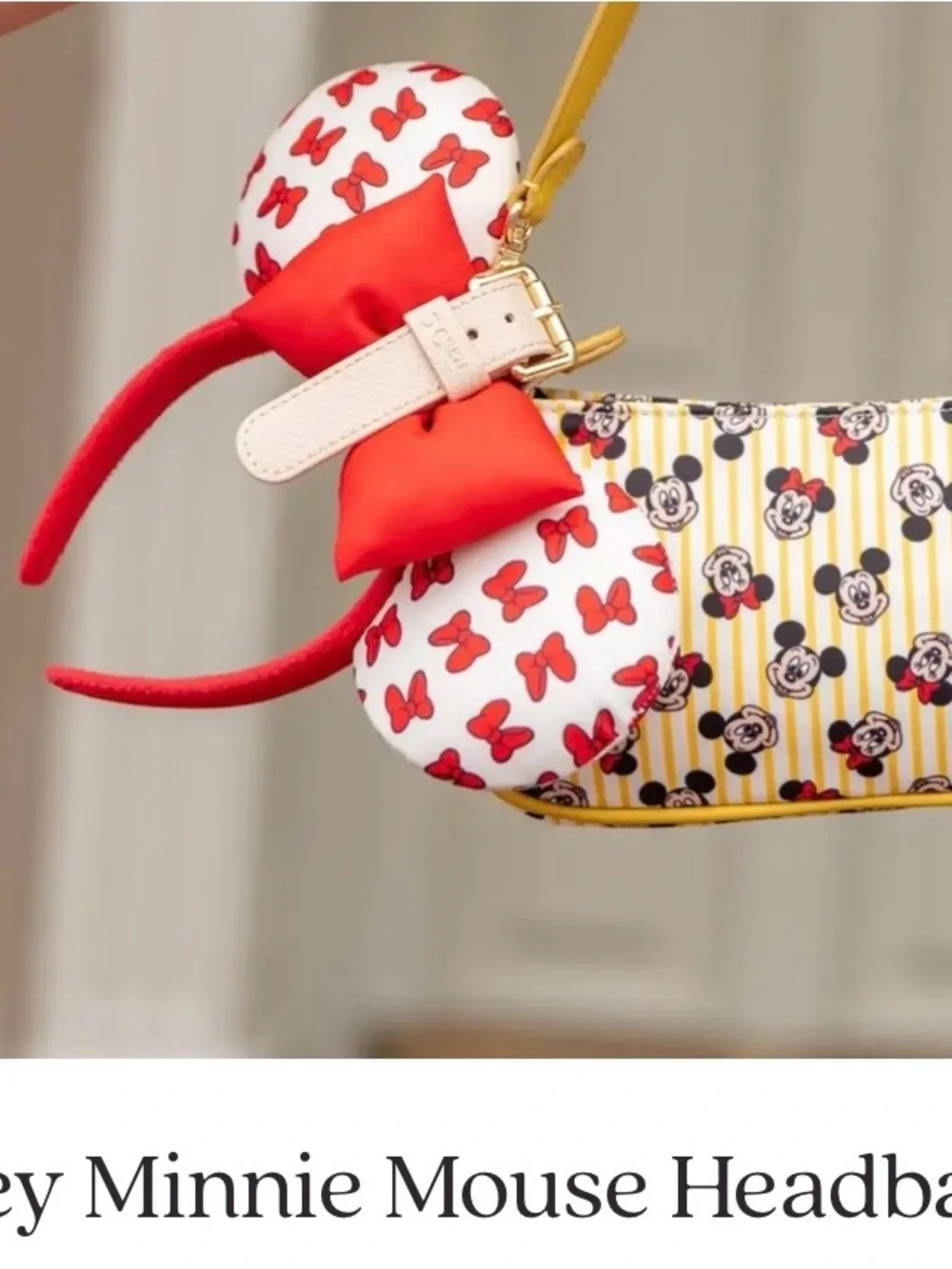 Stoney Clover Lane Minnie Mouse Headband in Red and White nwt/box/bag. Disney